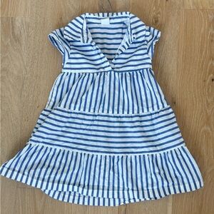 Gap girls 4T Navy and white nautical stripe dress